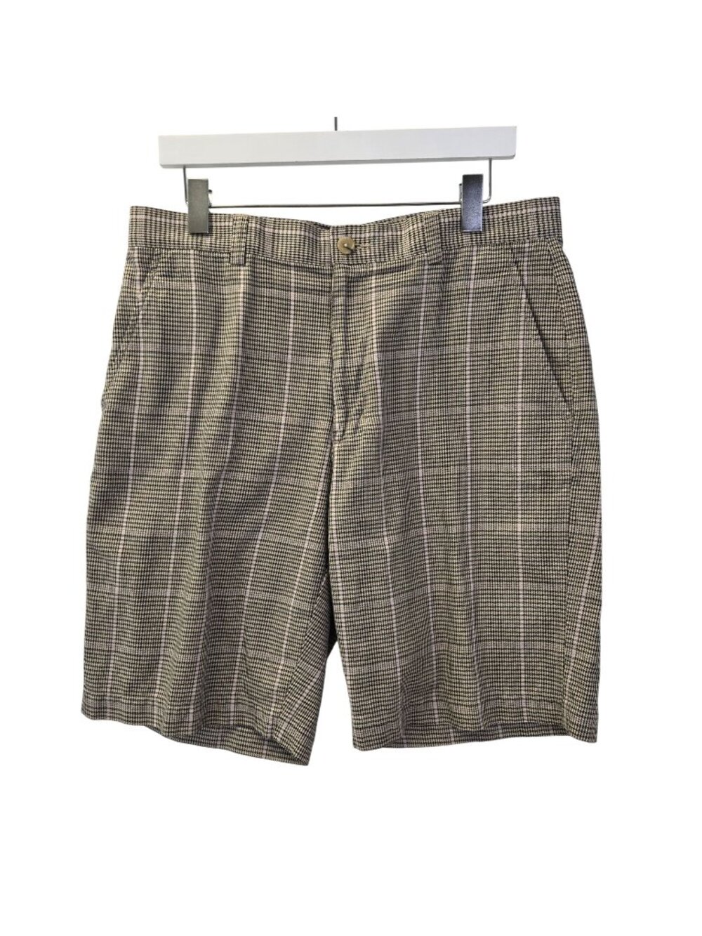 Cutter & Buck Glen Plaid 100% Cotton Shorts Size 34